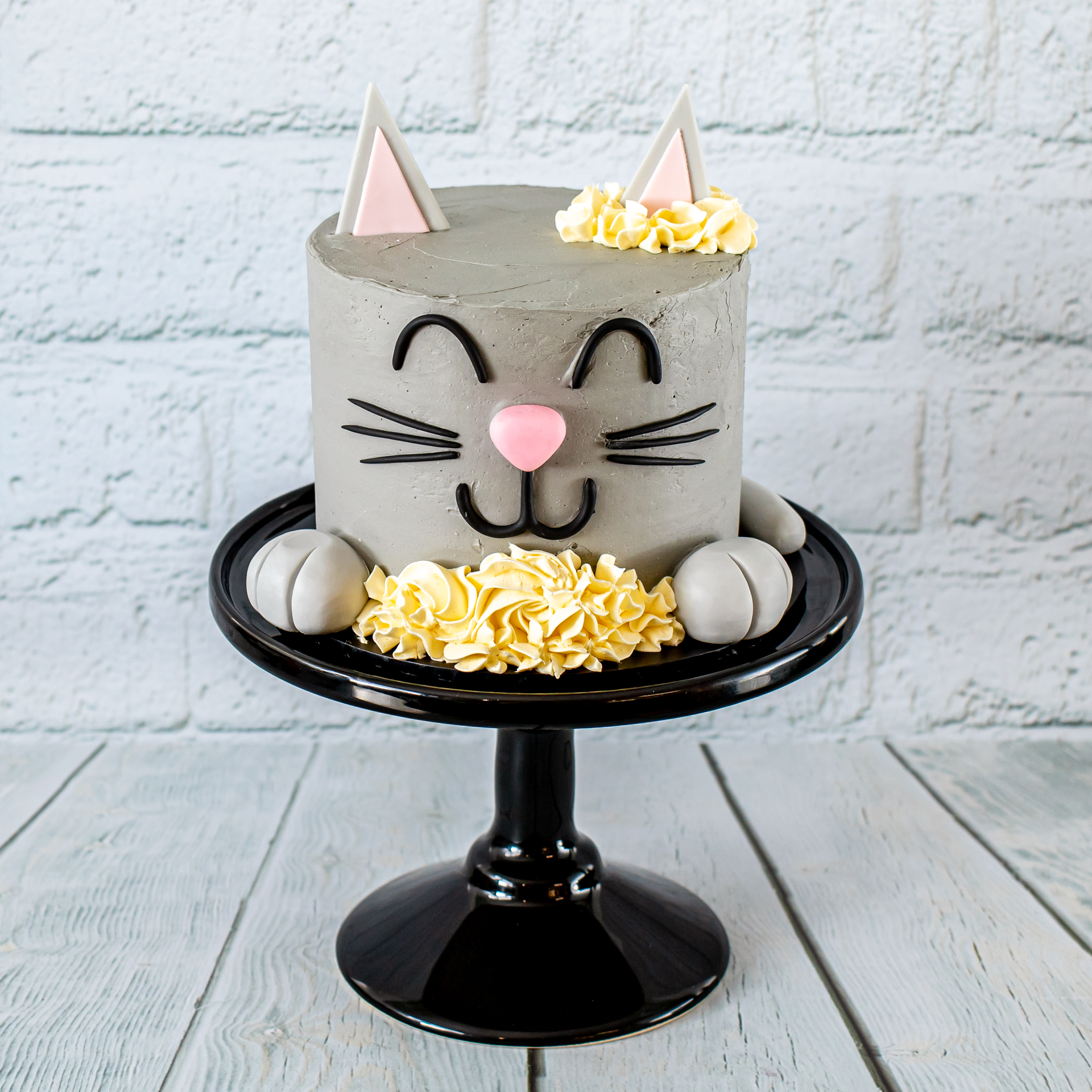 Buy Cat Birthday Cake Kitty Cat Cake With Unicorn Happy Birthday Cake  Gotcha Day Pet Gift Online in India - Etsy